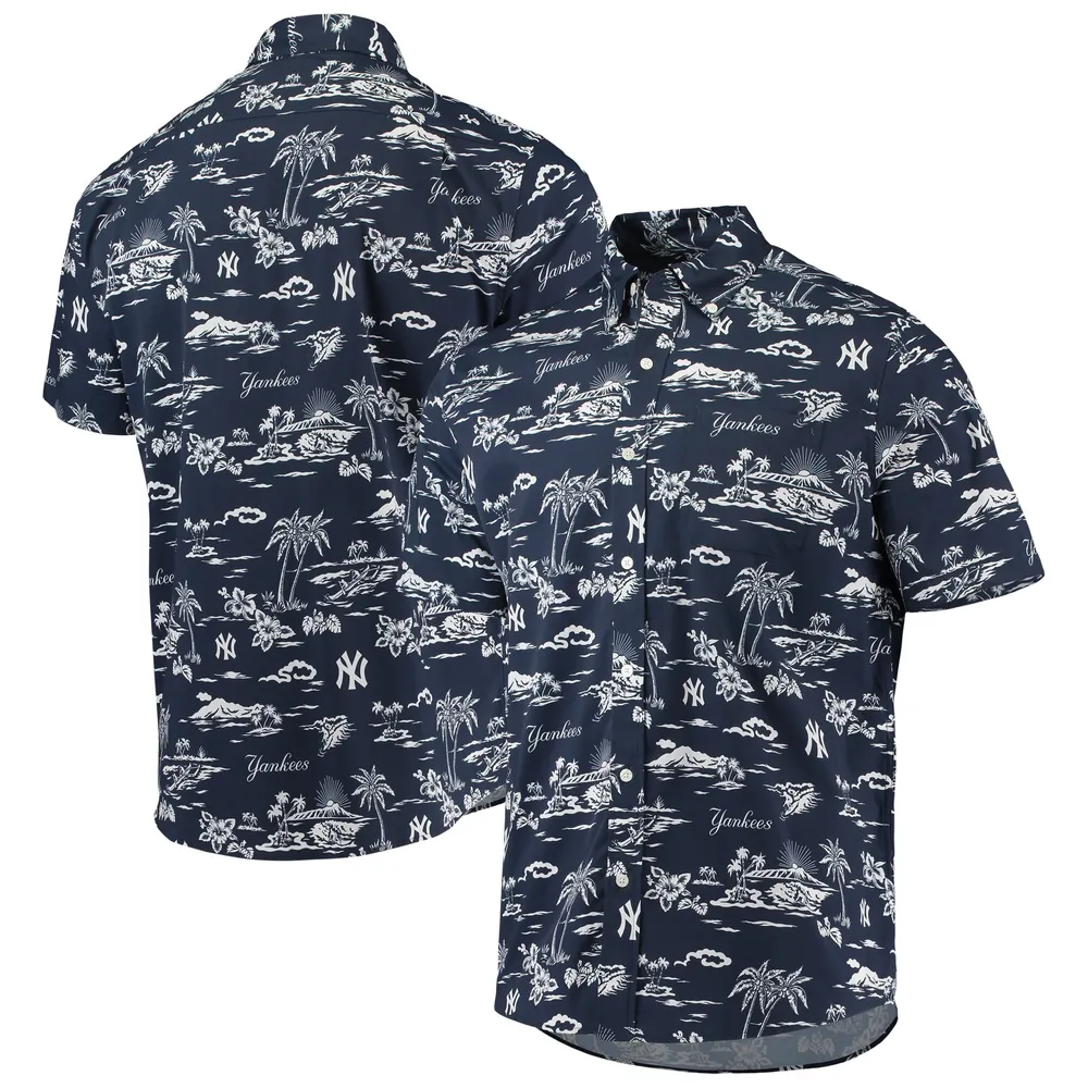 Lids New York Yankees Reyn Spooner Kekai Performance Button-Up Shirt - Navy