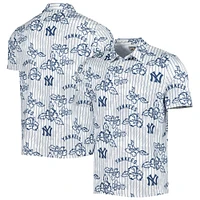 Polo blanc à imprimé Puamana des New York Yankees Cooperstown pour homme Reyn Spooner