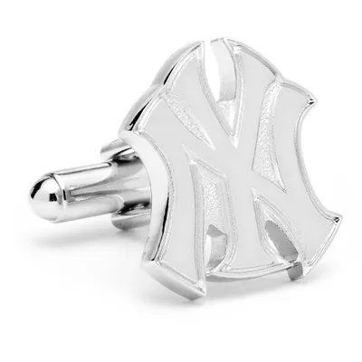 New York Yankees Logo Cufflinks - Silver