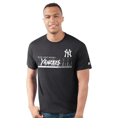 Men's Starter  Black New York Yankees Prime Time Team T-Shirt