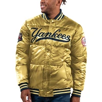 Veste Bomber à bouton-pression Starter Gold New York Yankees 2023 Subway Series Bronx pour hommes