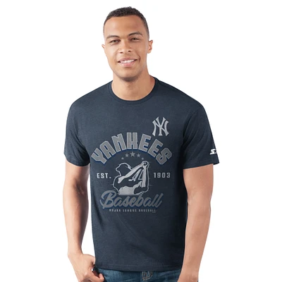 T-shirt bleu marine pour homme, motif batteur Prime Time des Yankees de New York
