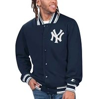 Veste à bouton-pression Starter Navy New York Yankees Secret Weapon pour hommes