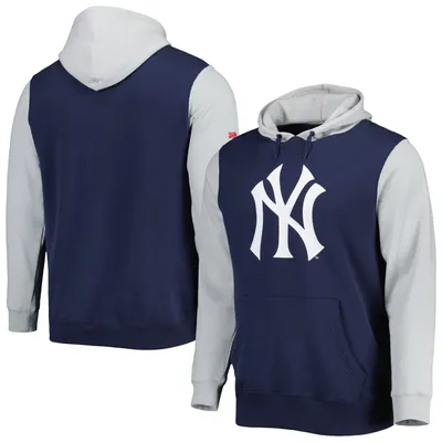 New York Yankees Stitches Team Pullover Hoodie - Navy/Gray