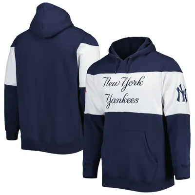 Men's Levelwear Navy New York Yankees Podium Dugout Fleece Hoodie