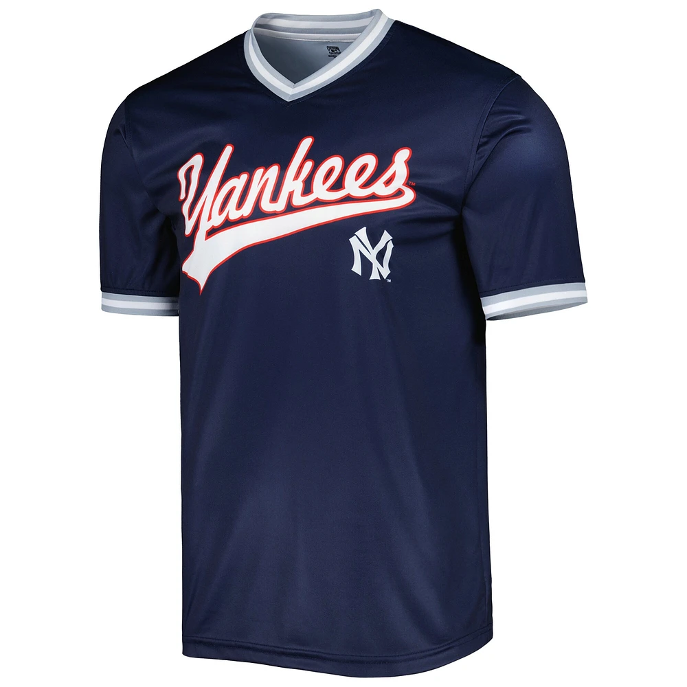 Maillot Homme Stitches Navy New York Yankees Cooperstown Collection Team