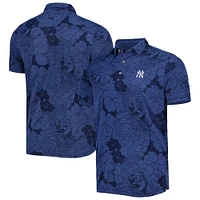 Polo Tommy Bahama Navy New York Yankees Big & Tall Miramar Blooms pour homme