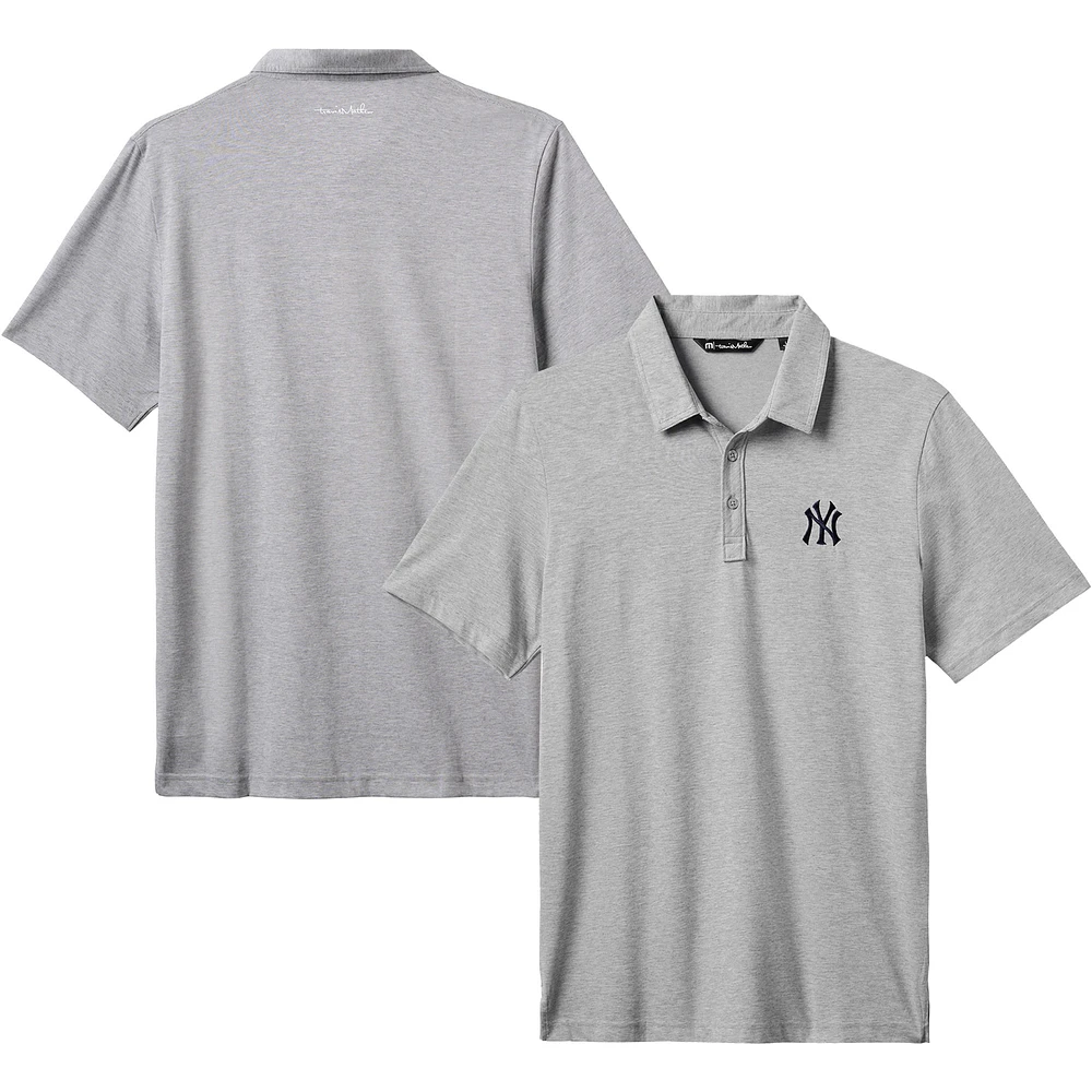 Men's TravisMathew Gray New York Yankees The Zinna Polo