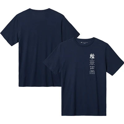 T-shirt bleu marine TravisMathew New York Yankees Sunset Slam pour hommes