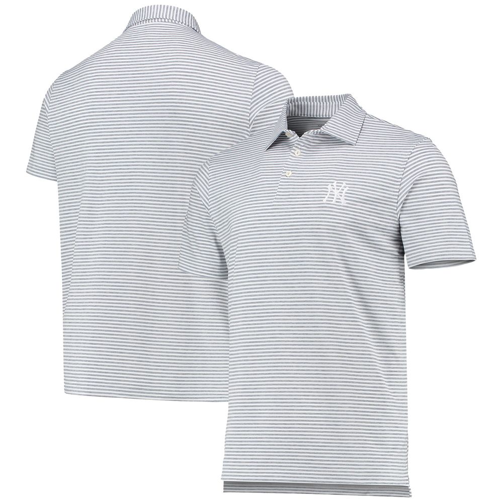 Vineyard Vines Men's Vineyard Vines Gray New York Yankees Heathered  Winstead Sankaty Polo