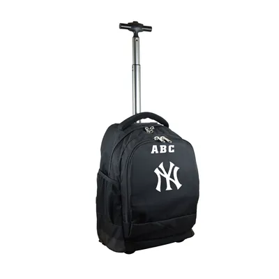 New York Yankees MOJO Gray Personalized Premium Laptop Backpack