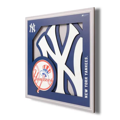 New York Yankees 12'' x 12'' 3D Logo Wall Art