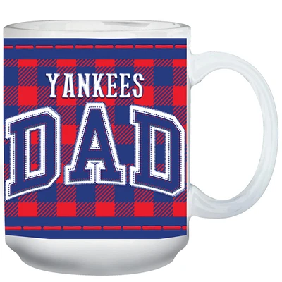 Yankees de New York 15 oz. Tasse de fête des pères à carreaux Buffalo