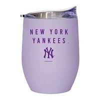 Yankees de New York 16oz. Gobelet incurvé doux au toucher lavande