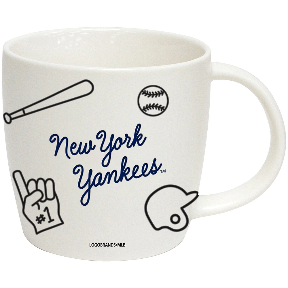 Yankees de New York 18oz. Tasse de meneur de jeu