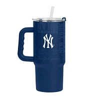 Verre à vin avec revêtement en poudre Replay de 24 oz des Yankees de New York