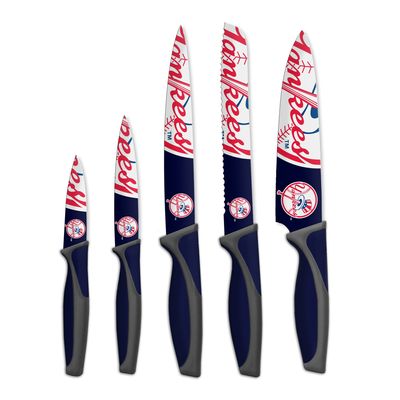 New York Yankees 5-Piece Kitchen Knives Set