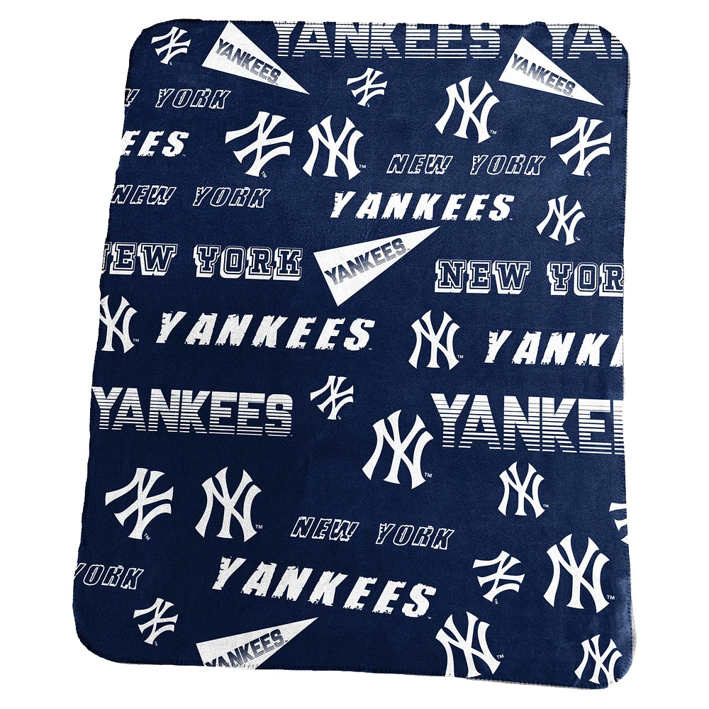 Couverture polaire classique New York Yankees 50" x 60"