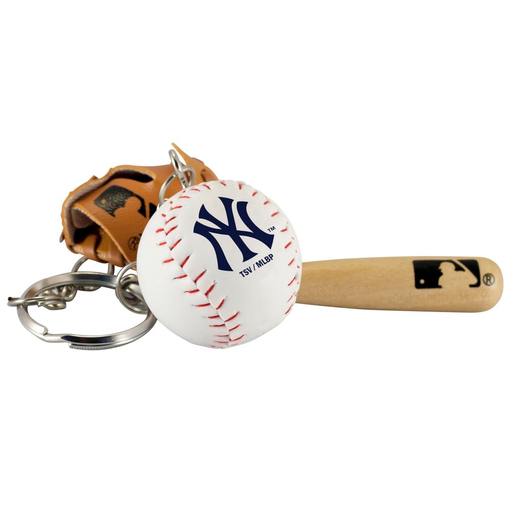 New York Yankees - Bat Ball & Glove Key Ring