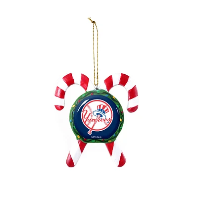 New York Yankees Candy Cane Ornament