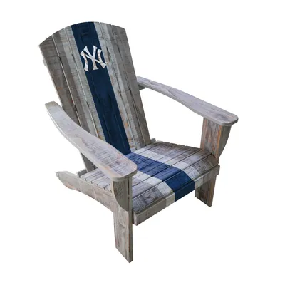 New York Yankees Distressed Wood Adirondack Chair