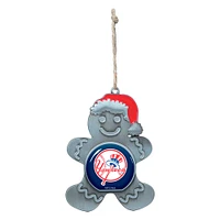 New York Yankees Gingerbread Metal Ornament