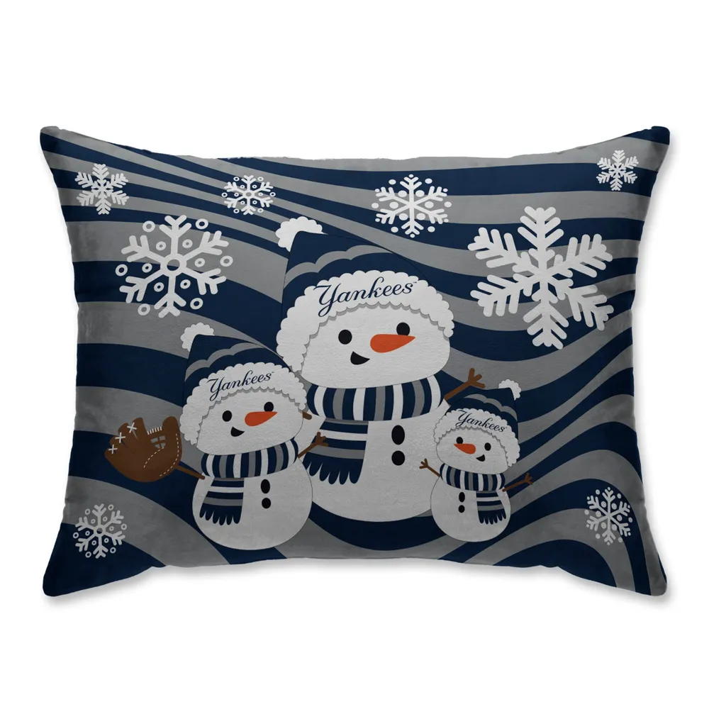 New York Yankees Holiday Snowman Bed Pillow