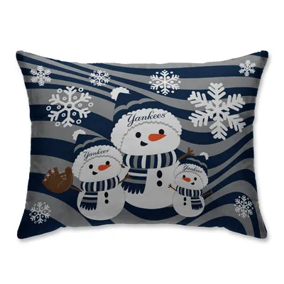 New York Yankees Holiday Snowman Bed Pillow