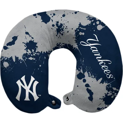 New York Yankees Paint Splatter Polyester Travel Pillow