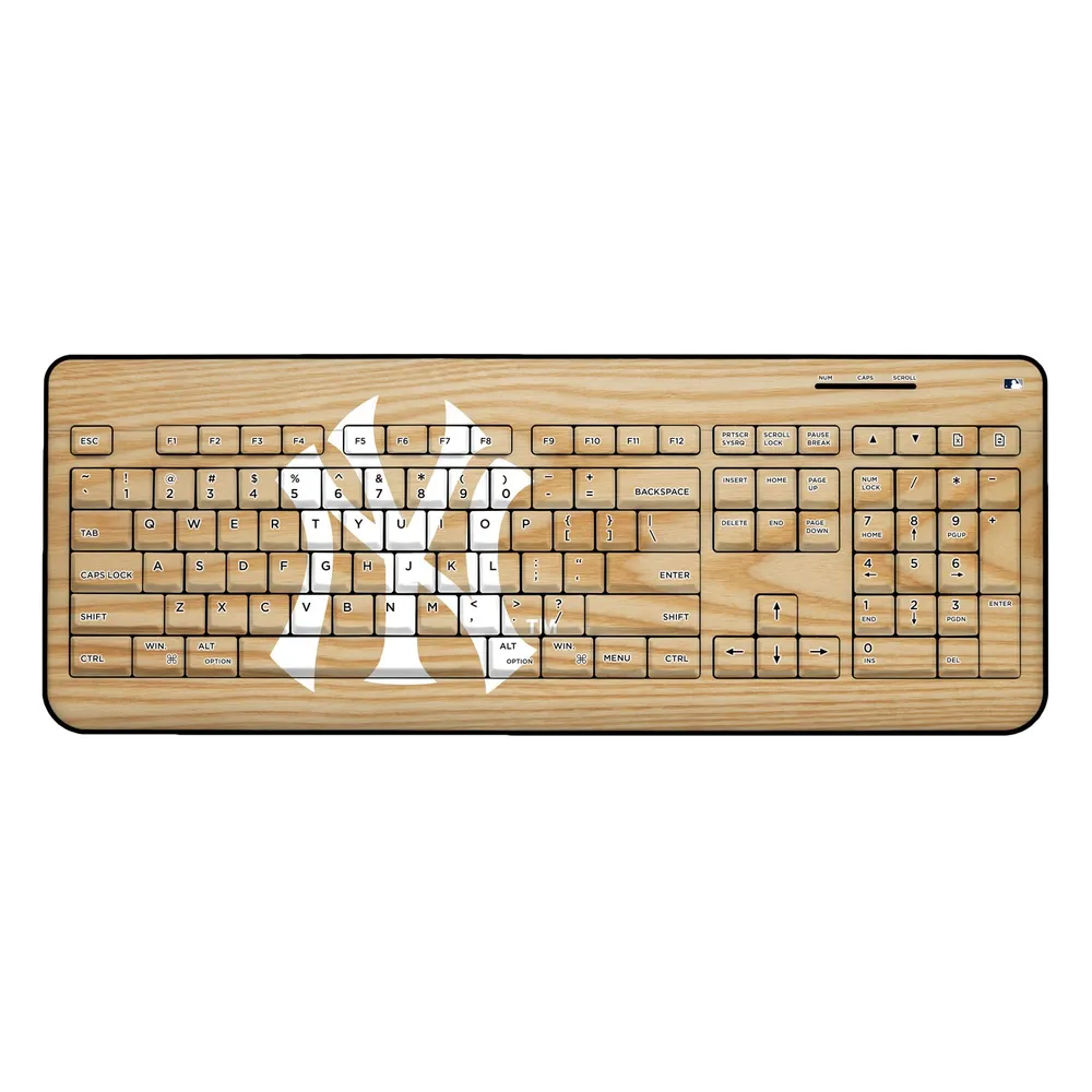 New York Yankees Wood Print Wireless USB Keyboard