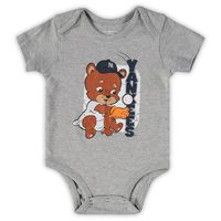 Newborn & Infant Navy/White/Heathered Gray New York Yankees 3-Pack Change Up Bodysuit Set