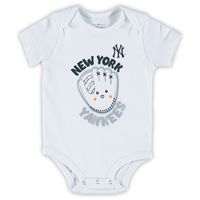 Newborn & Infant Navy/White/Heathered Gray New York Yankees 3-Pack Change Up Bodysuit Set