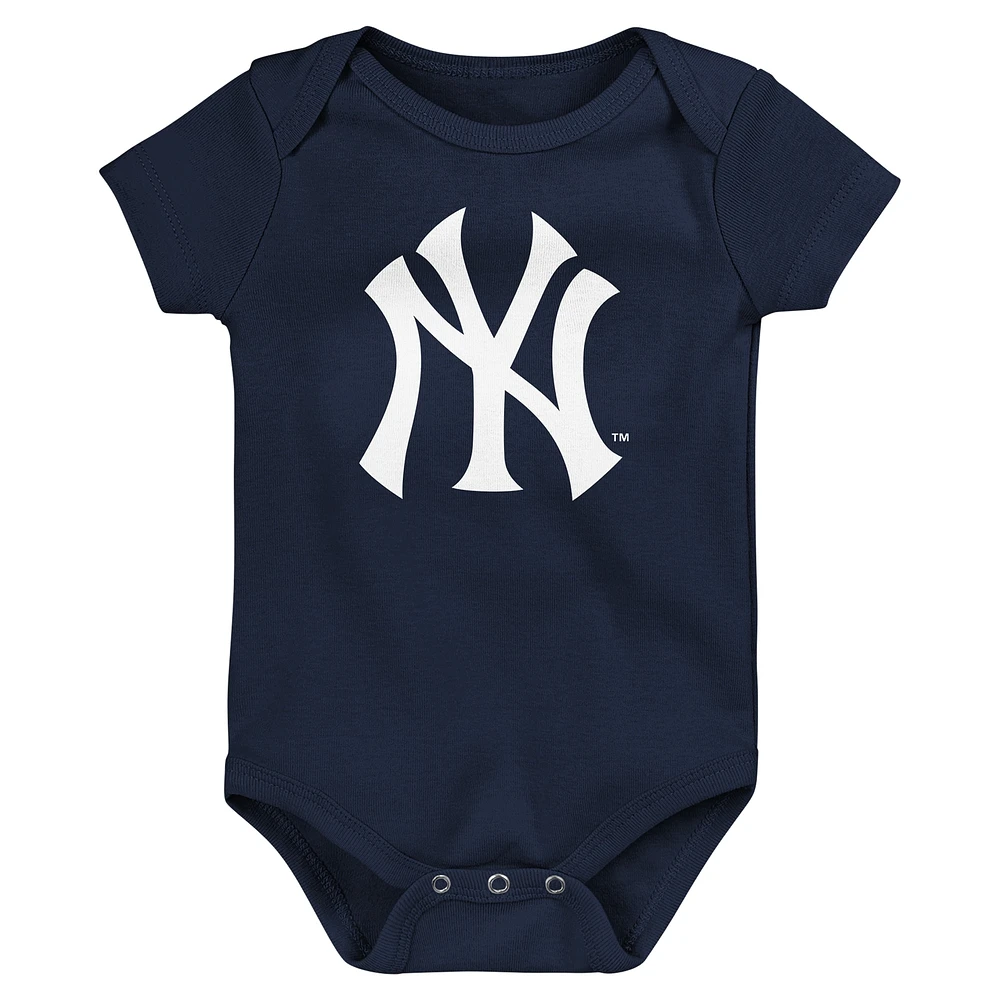 Newborn & Infant New York Yankees 3-Pack Fan Pennant Bodysuit Set