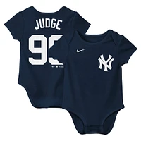 Newborn & Infant Nike Aaron Judge Navy New York Yankees Fuse Name Number Bodysuit