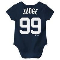 Newborn & Infant Nike Aaron Judge Navy New York Yankees Fuse Name Number Bodysuit