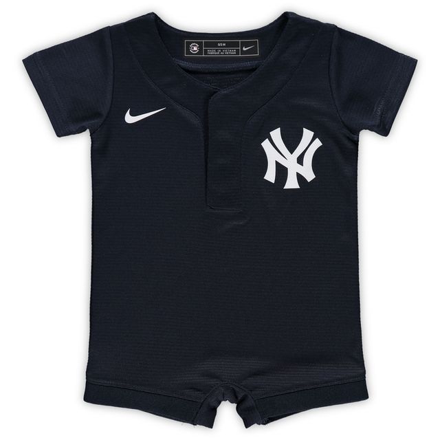 Barboteuse officielle des New York Yankees Nike bleu marine pour nouveau-né et bébé