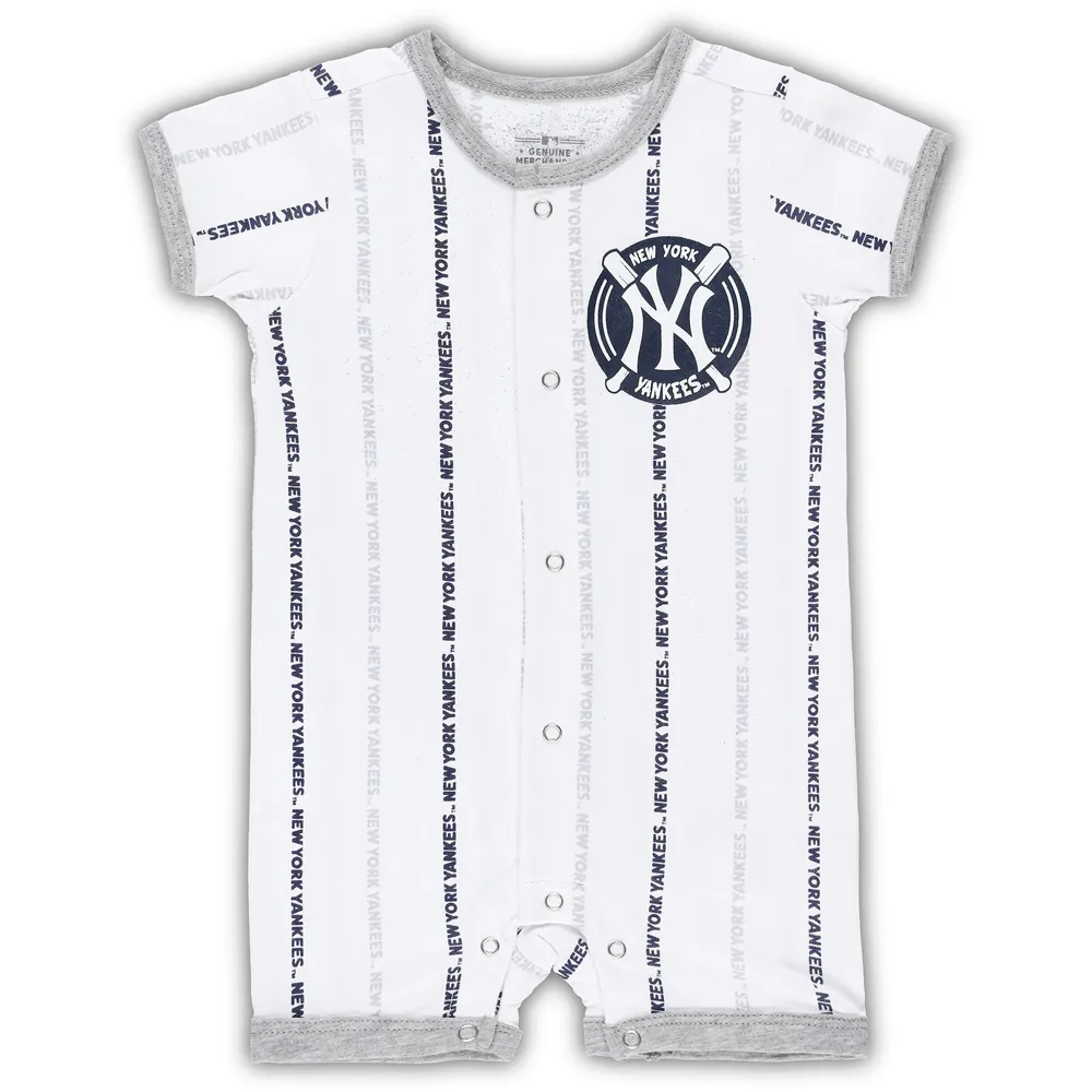 Barboteuse blanche New York Yankees Ball Hitter pour nouveau-né et bébé