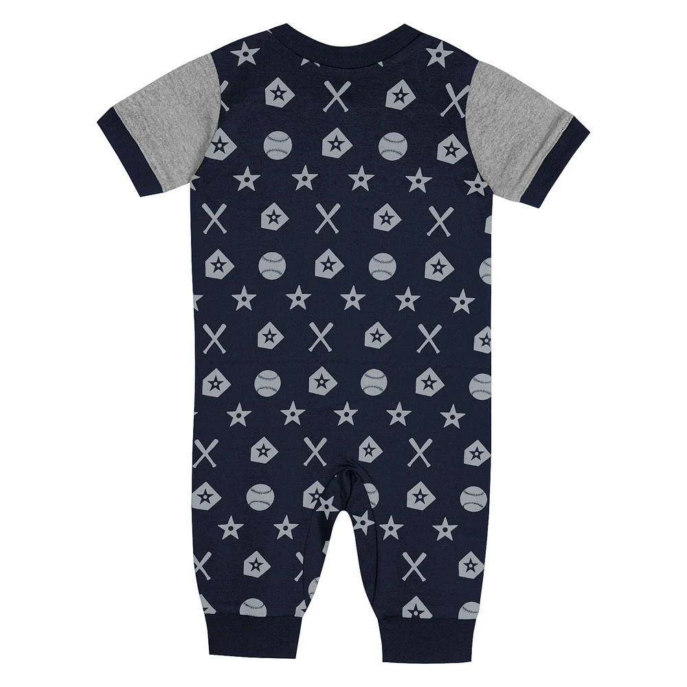 Newborn  Navy New York Yankees Hard 90 Coveralls