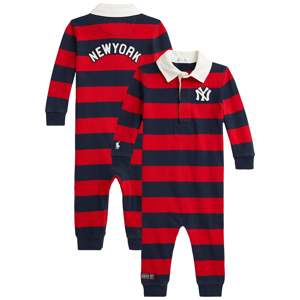 Newborn Polo Ralph Lauren  Navy/Red Yankees Coverall