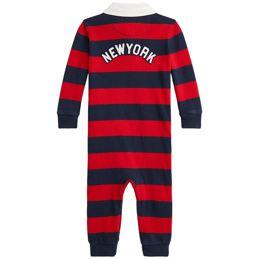 Newborn Polo Ralph Lauren  Navy/Red Yankees Coverall