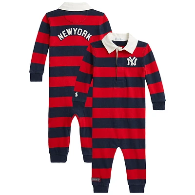 Newborn Polo Ralph Lauren  Navy/Red Yankees Coverall