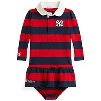 Newborn Polo Ralph Lauren  Navy/Red Yankees Rugby Dress