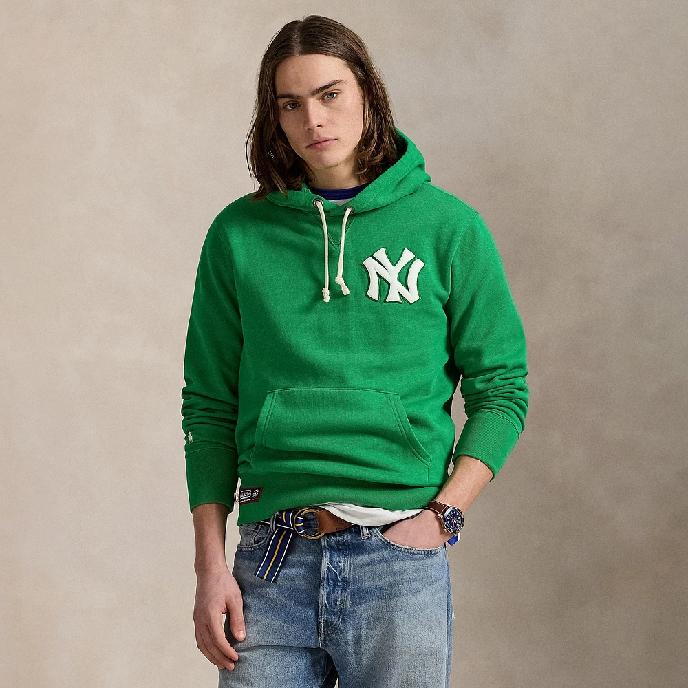 Sweat à capuche en polaire vert des Yankees de Polo Ralph Lauren