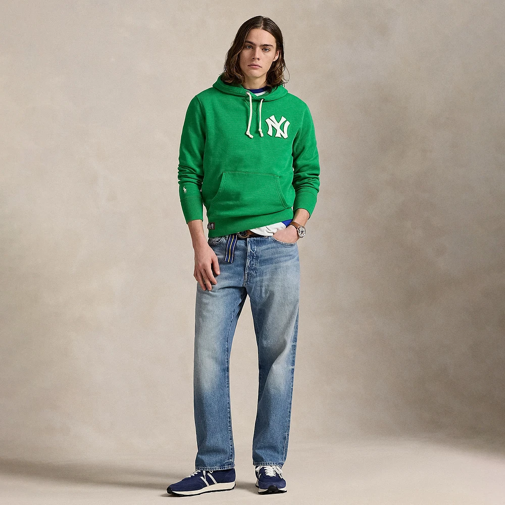 Sweat à capuche en polaire vert des Yankees de Polo Ralph Lauren