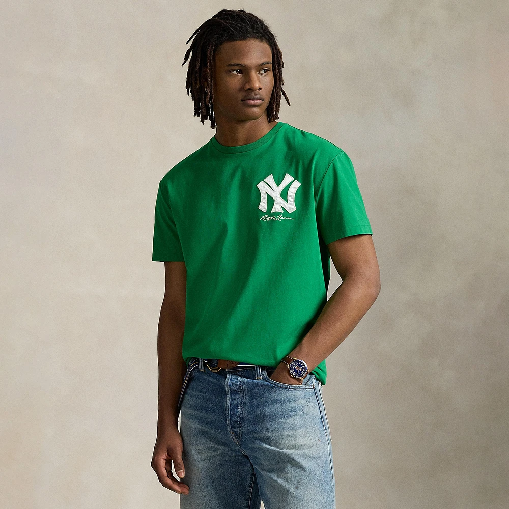 T-shirt Polo Ralph Lauren vert en jersey des Yankees