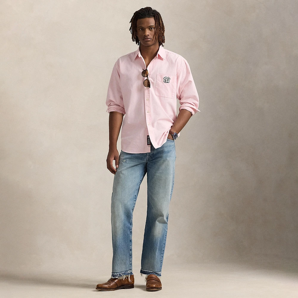 Polo Ralph Lauren Light Pink Yankees  Big Shirt