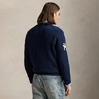 Pull Polo Ralph Lauren bleu marine avec ours des Yankees