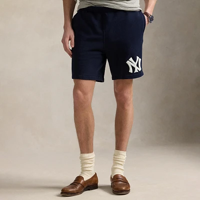 Polo Ralph Lauren Navy Yankees  Fleece Shorts