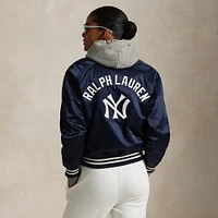 Polo Ralph Lauren Navy Yankees  Satin Jacket