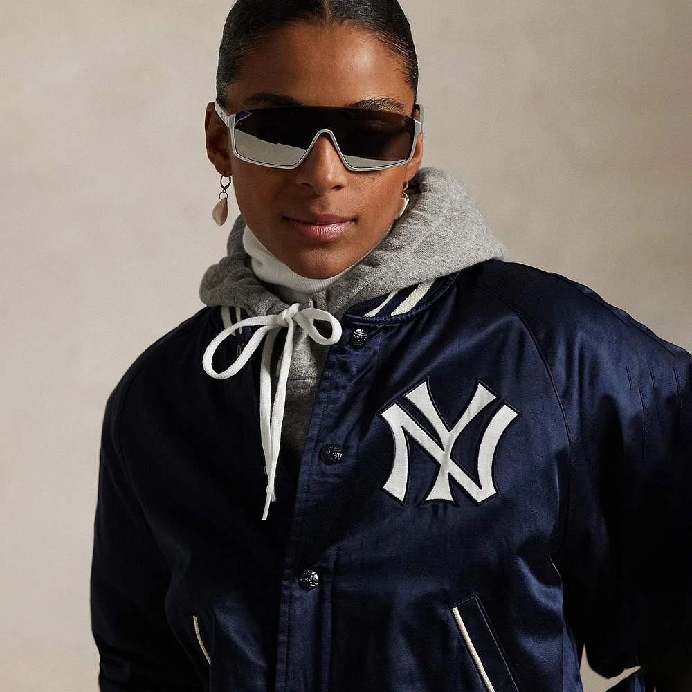Polo Ralph Lauren Navy Yankees  Satin Jacket